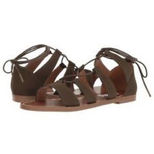 Steve Madden Olive Suede Gladiator Sandals